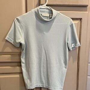 Ann Taylor velour mock turtle neck dress shirt. Great feel with just a little st